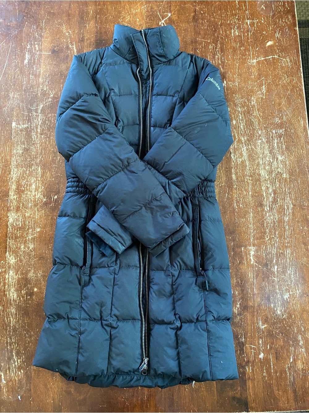 Columbia Black Long Puffer Coat